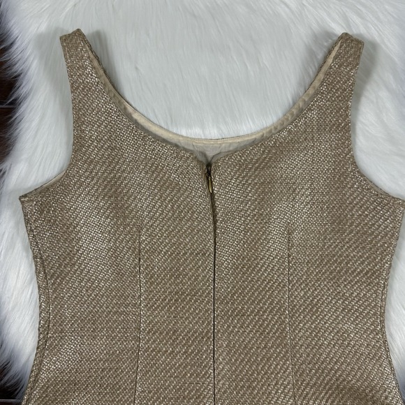 Antonio Melani X The Style Bungalow Size 8 Raffia Manana Scoop Neck Dress - Picture 9 of 12